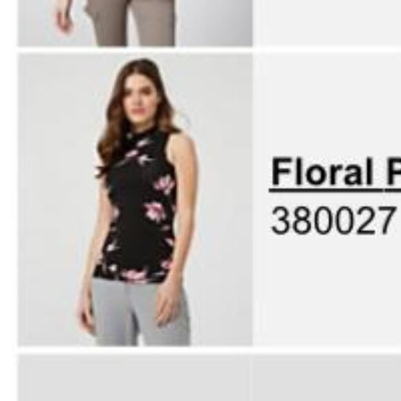 Le Chateau Floral Mock Neck Tank - Picture 2 of 3